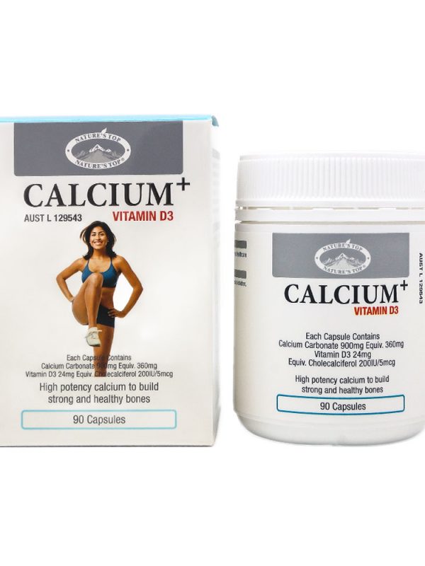 호주 네이쳐스탑 칼슘 플러스 비타민 D3 1500mg 90캡슐