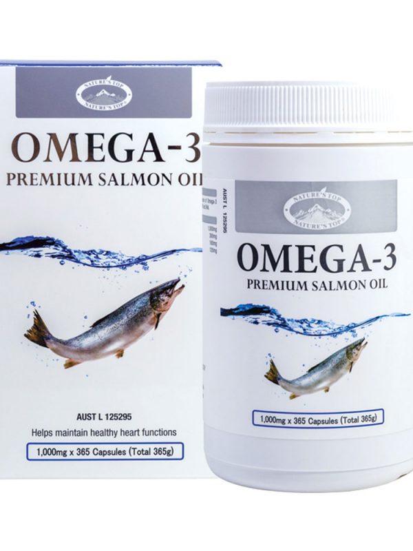 호주 네이쳐스탑 오메가-3 프리미엄 연어 오일 1000mg 365캡슐