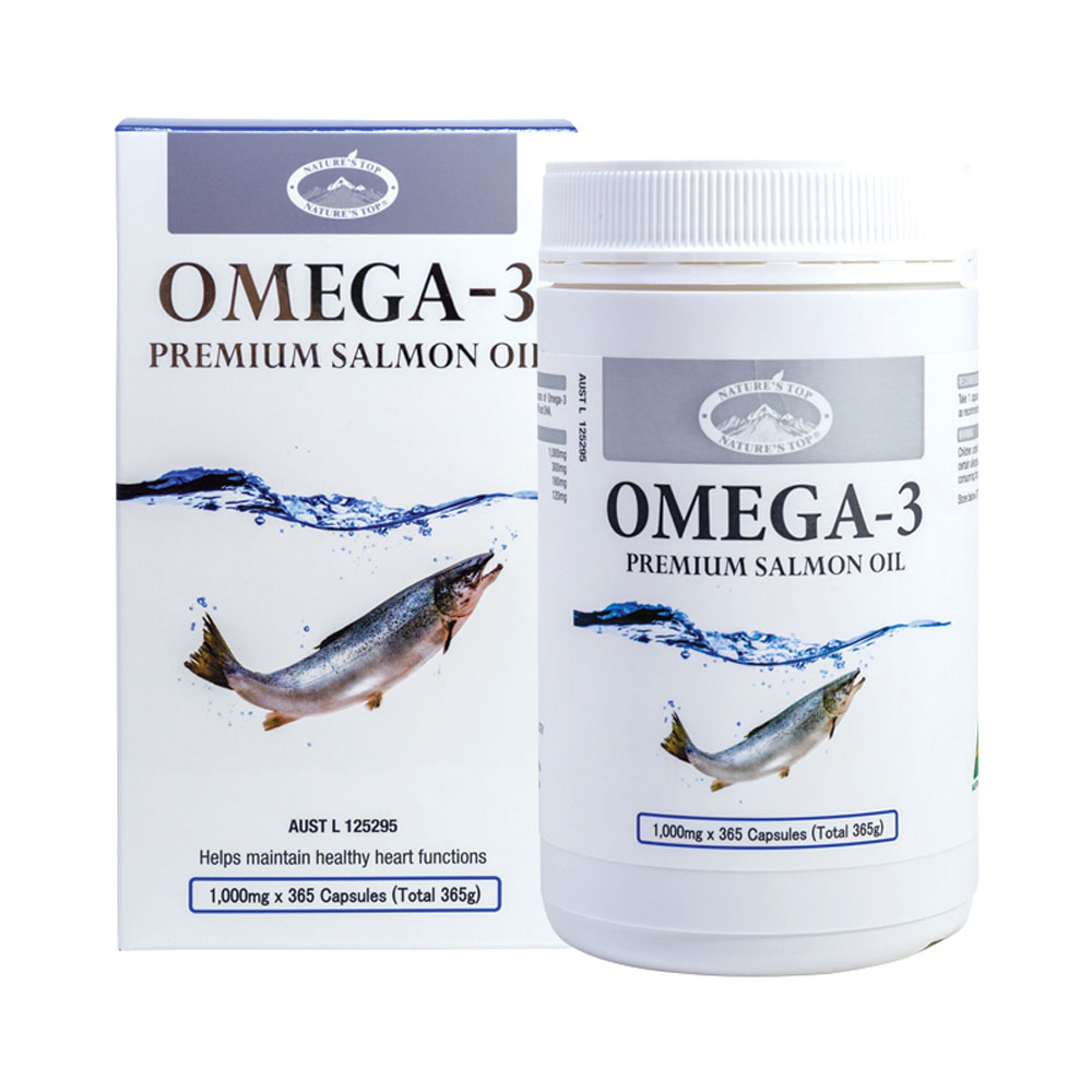 호주 네이쳐스탑 오메가-3 프리미엄 연어 오일 1000mg 365캡슐