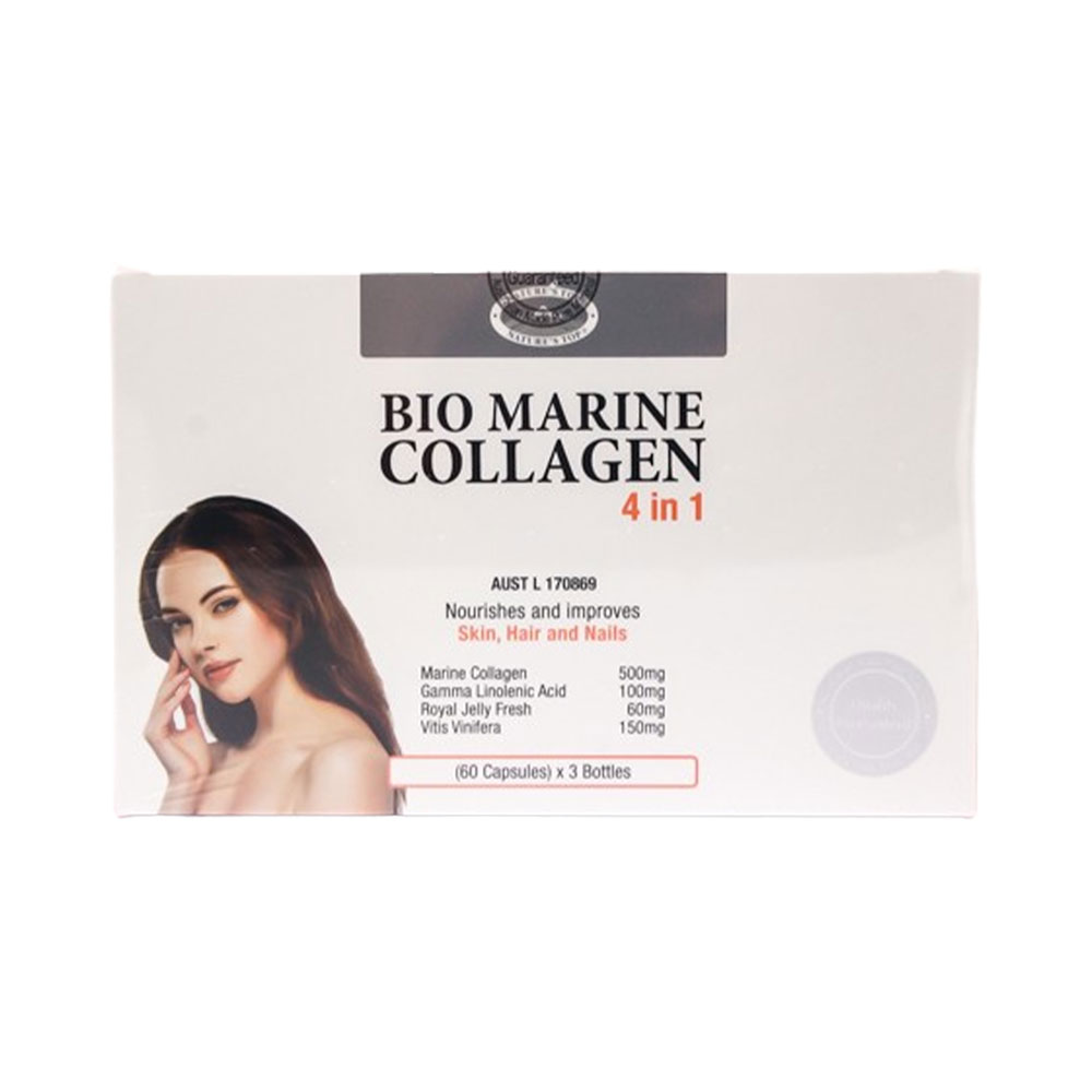 호주 네이쳐스탑 바이오마린 콜라겐 60캡슐 1박스(3개) 세트