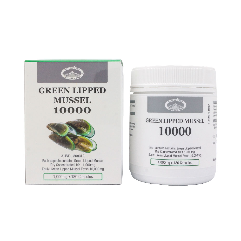 호주 네이쳐스탑 초록입홍합 10000mg 180캡슐