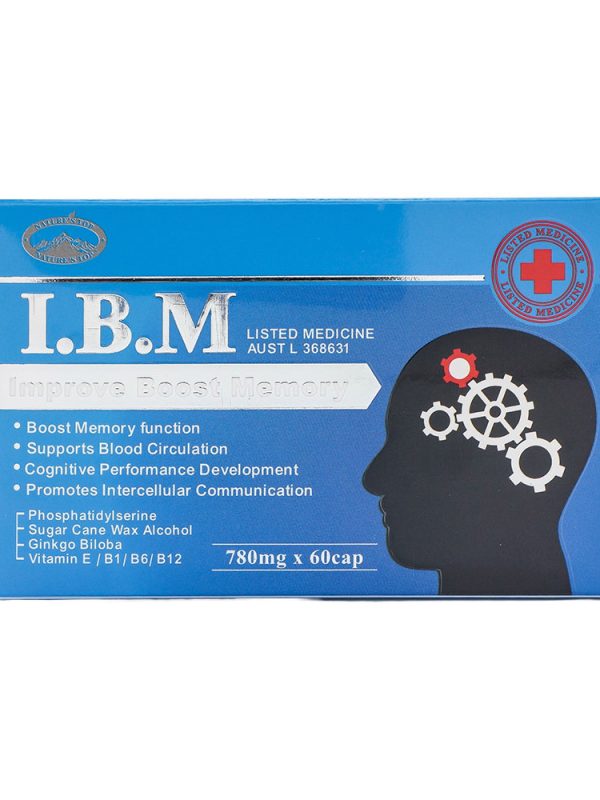 호주 네이쳐스탑 IBM 기억력 강화 780mg 60캡슐