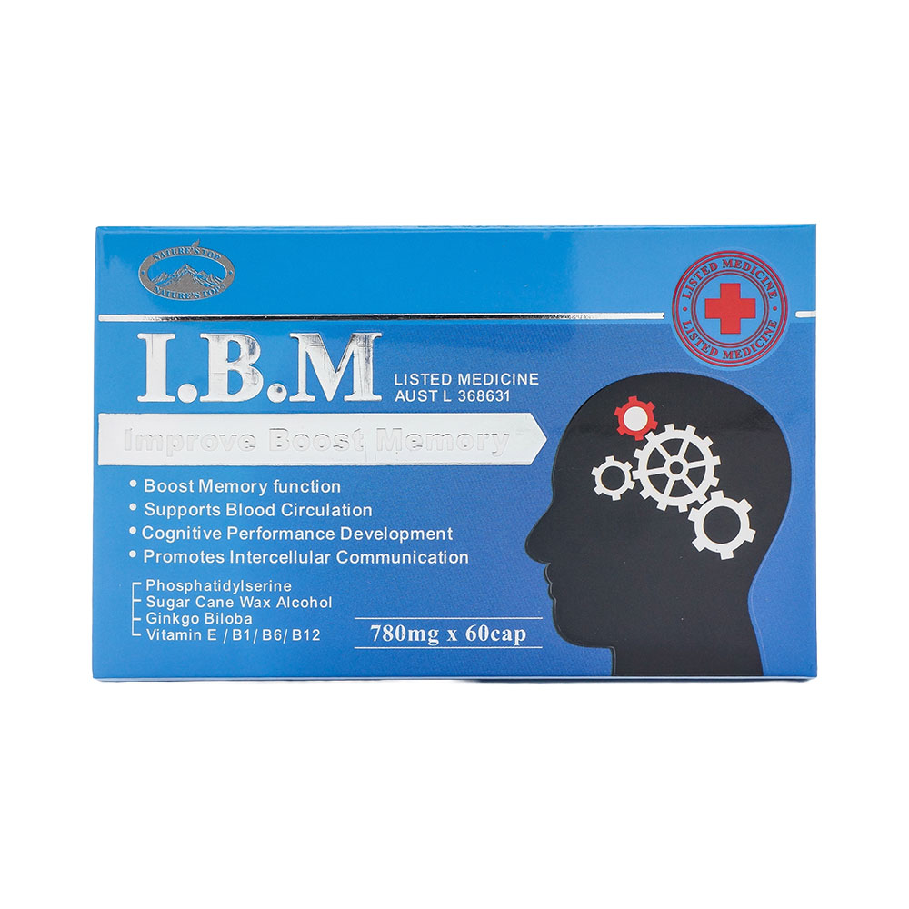 호주 네이쳐스탑 IBM 기억력 강화 780mg 60캡슐