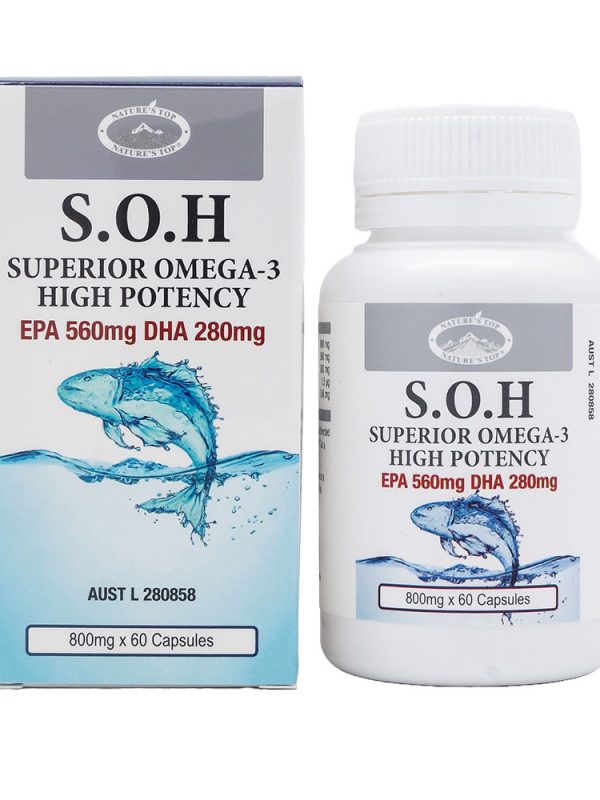호주 네이쳐스탑 SOH 고함량 오메가-3 800mg 60캡슐