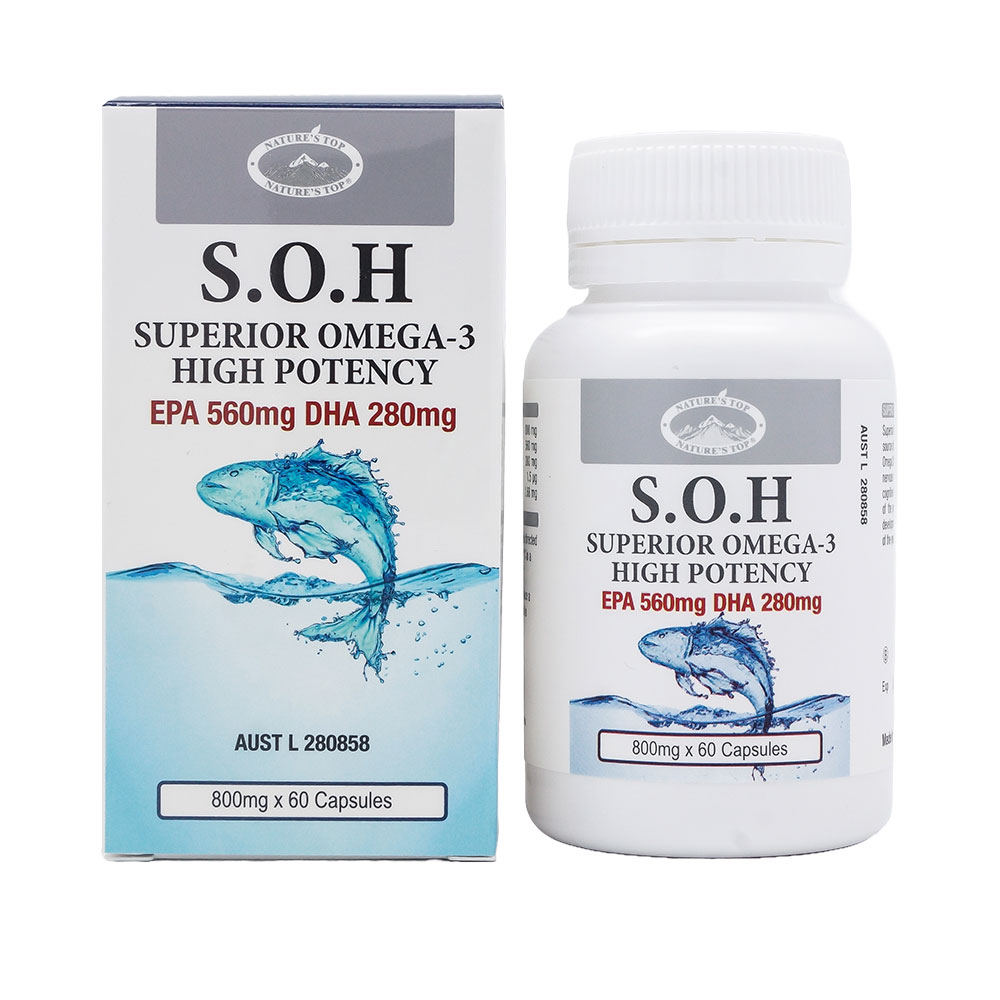 호주 네이쳐스탑 SOH 고함량 오메가-3 800mg 60캡슐