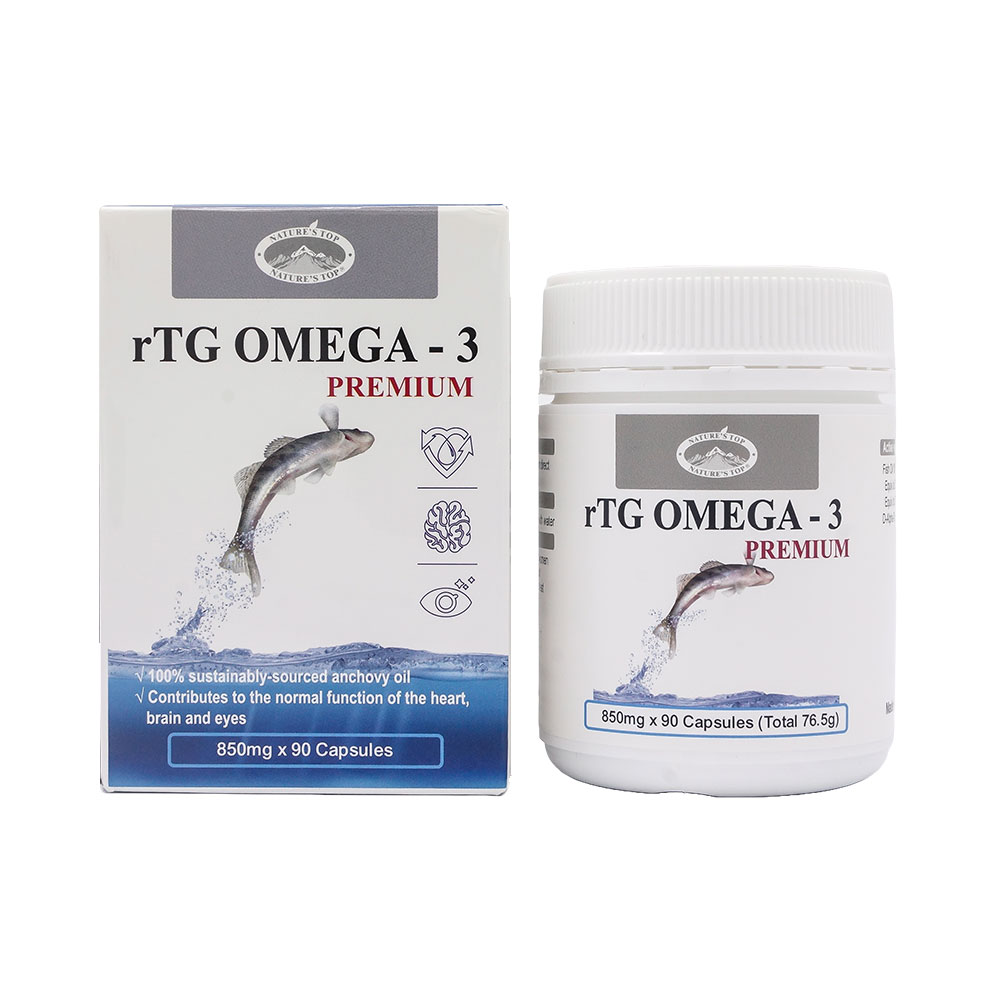 호주 네이쳐스탑 rTG 알티지 오메가 3 프리미엄 850mg 90캡슐