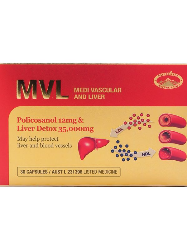 호주 네이쳐스탑 MVL 폴리코사놀 밀크씨슬 30캡슐