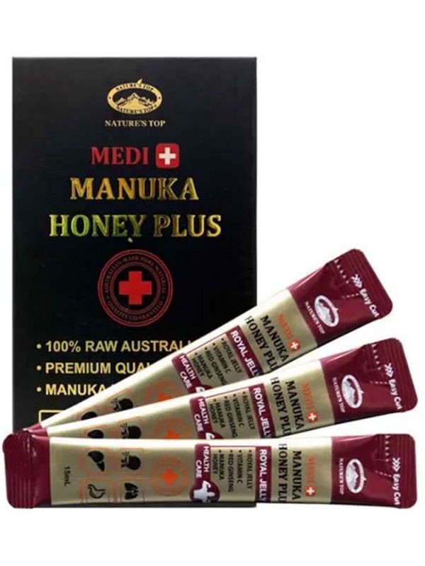 호주 네이쳐스탑 메디플러스 마누카꿀 100% MGO 263 로얄제리 15ml 1박스(30개) 세트