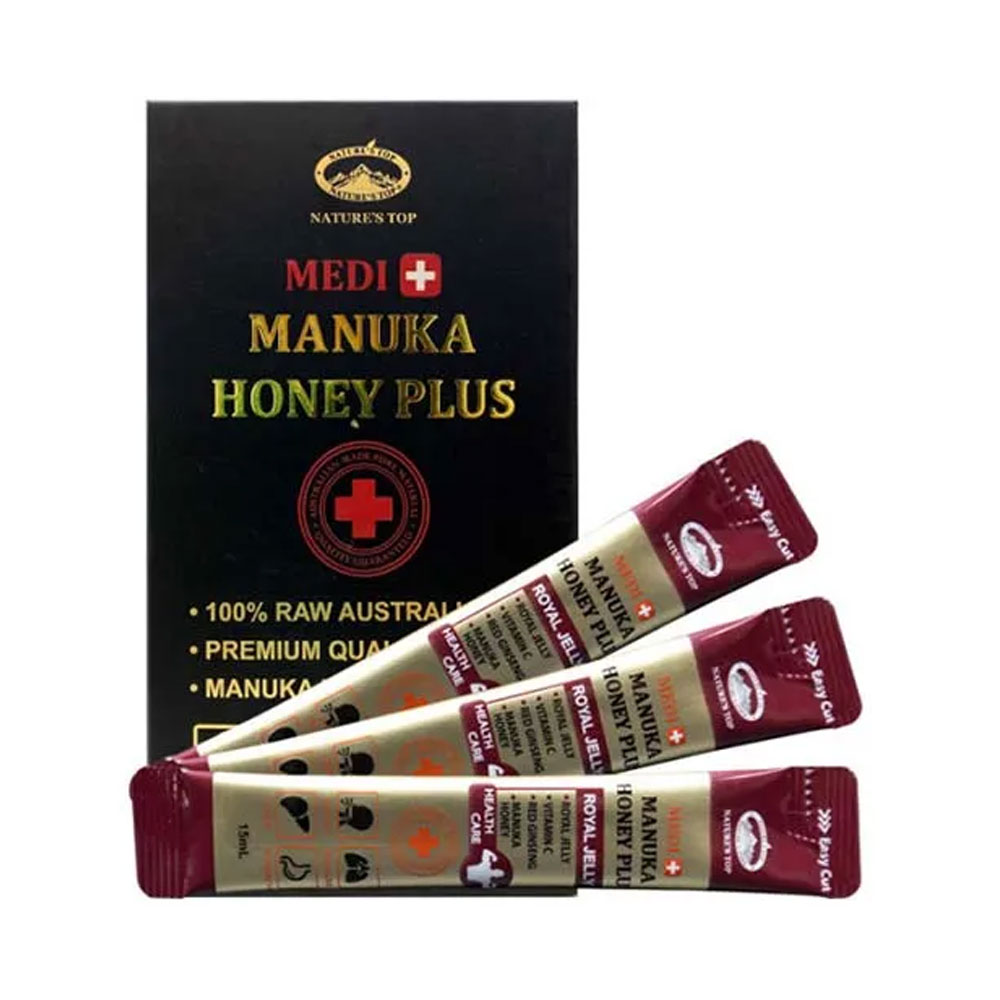 호주 네이쳐스탑 메디플러스 마누카꿀 100% MGO 263 로얄제리 15ml 1박스(30개) 세트