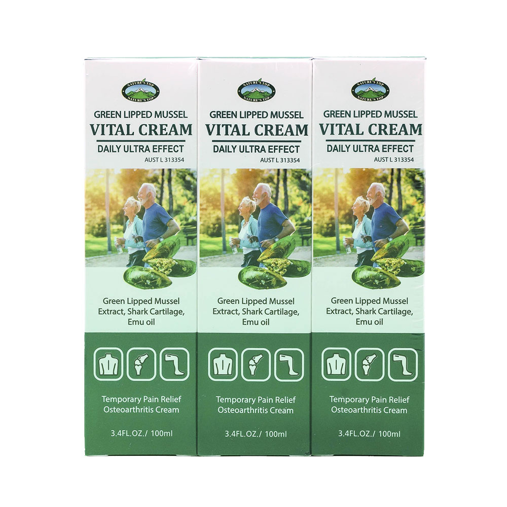 호주 네이쳐스탑 초록입홍합 바이탈 크림 100ml 1팩(3개) 세트