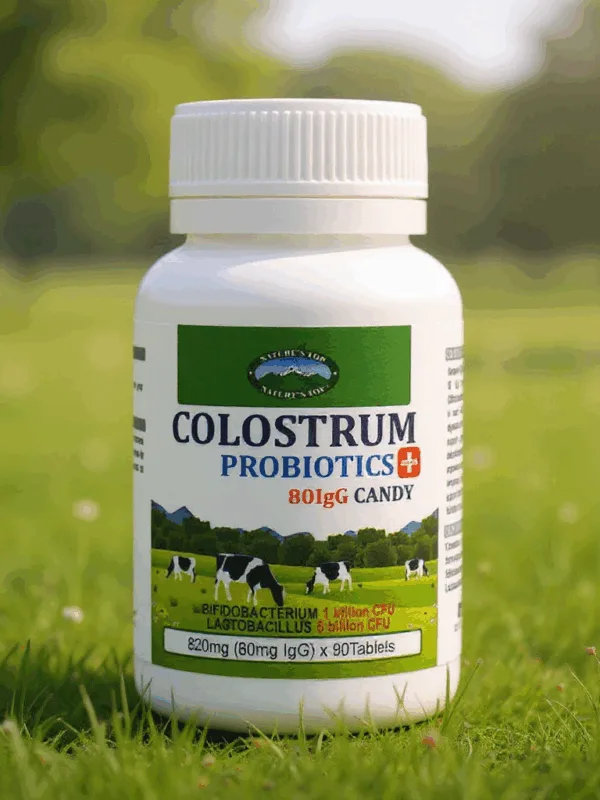 호주 네이쳐스탑 초유 프로바이오틱스 80IgG 유산균 캔디 90정