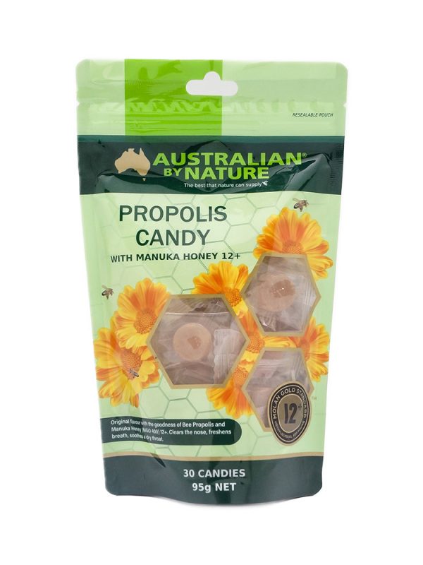 호주 오스트레일리안 바이 네이쳐 마누카꿀 12+ MGO 400 프로폴리스 캔디 30입