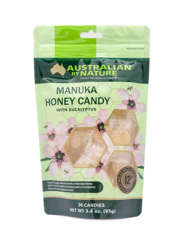 호주 오스트레일리안 바이 네이쳐 마누카꿀 12+ MGO 400 유칼립투스 캔디 30입