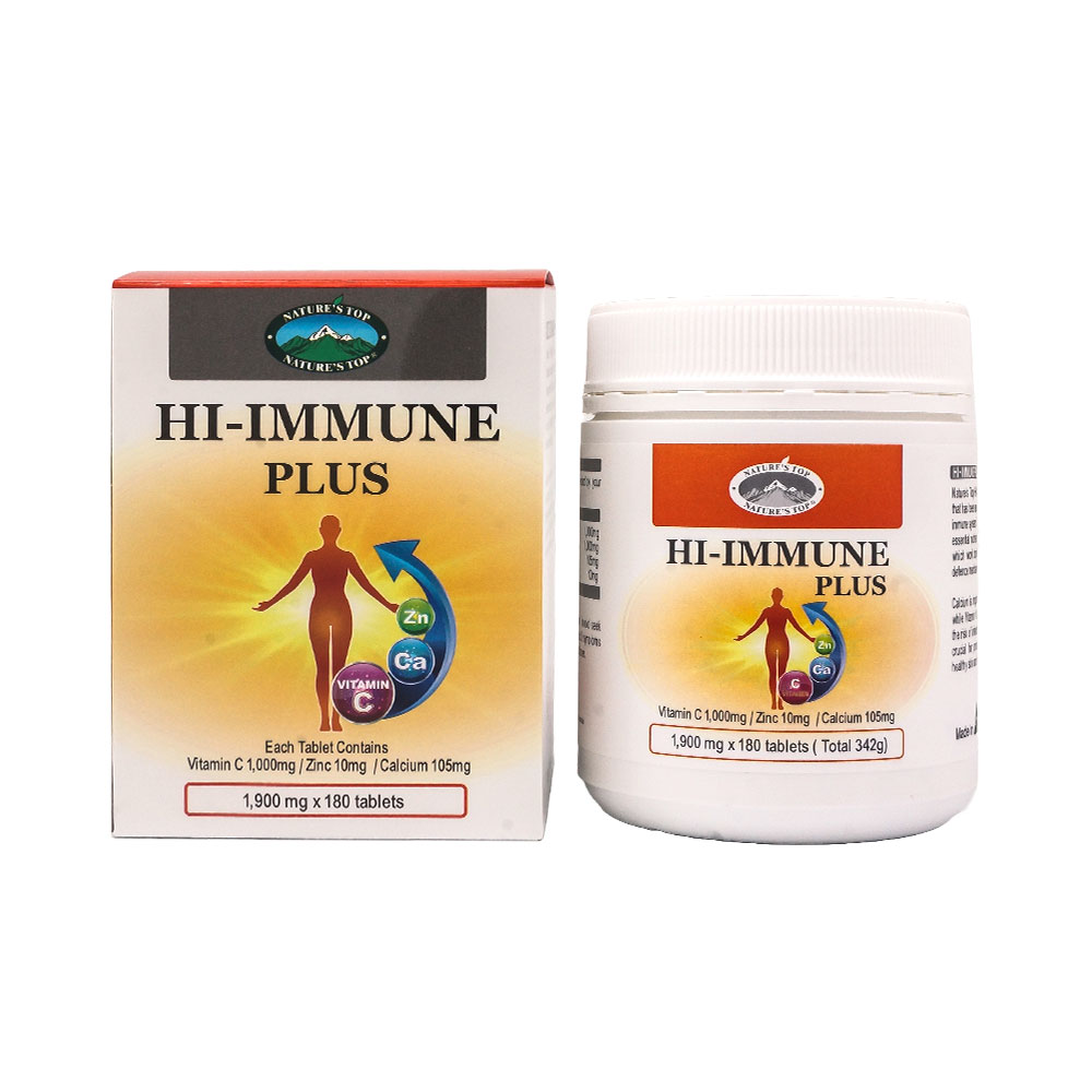 호주 네이쳐스탑 하이 이뮨 플러스 비타민 C 아연 칼슘 180정