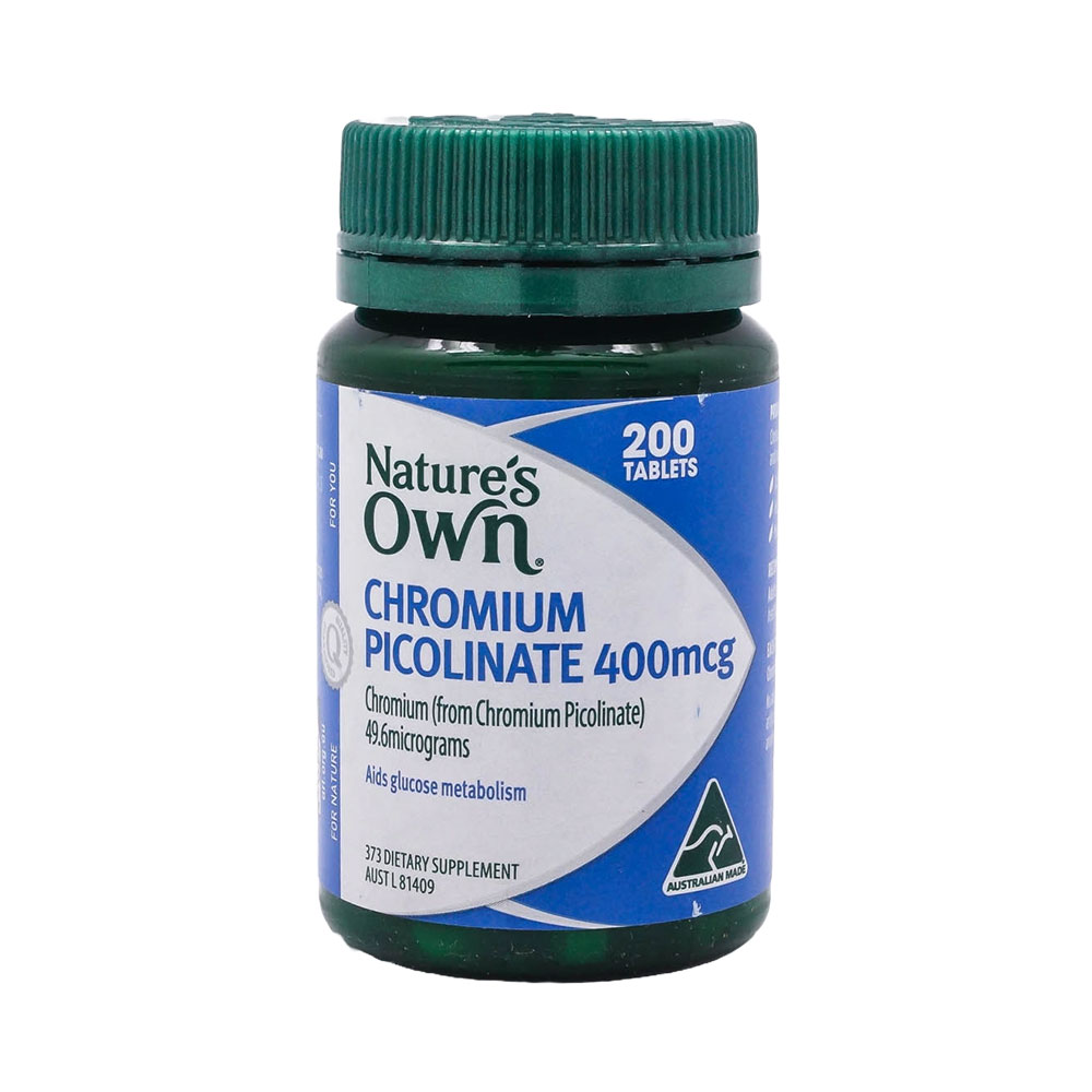 호주 네이쳐스온 크롬 피콜리네이트 400mcg 200정