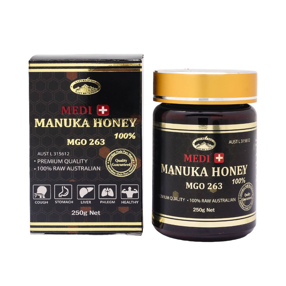 호주 네이쳐스탑 메디플러스 마누카꿀 100% MGO 263 250g