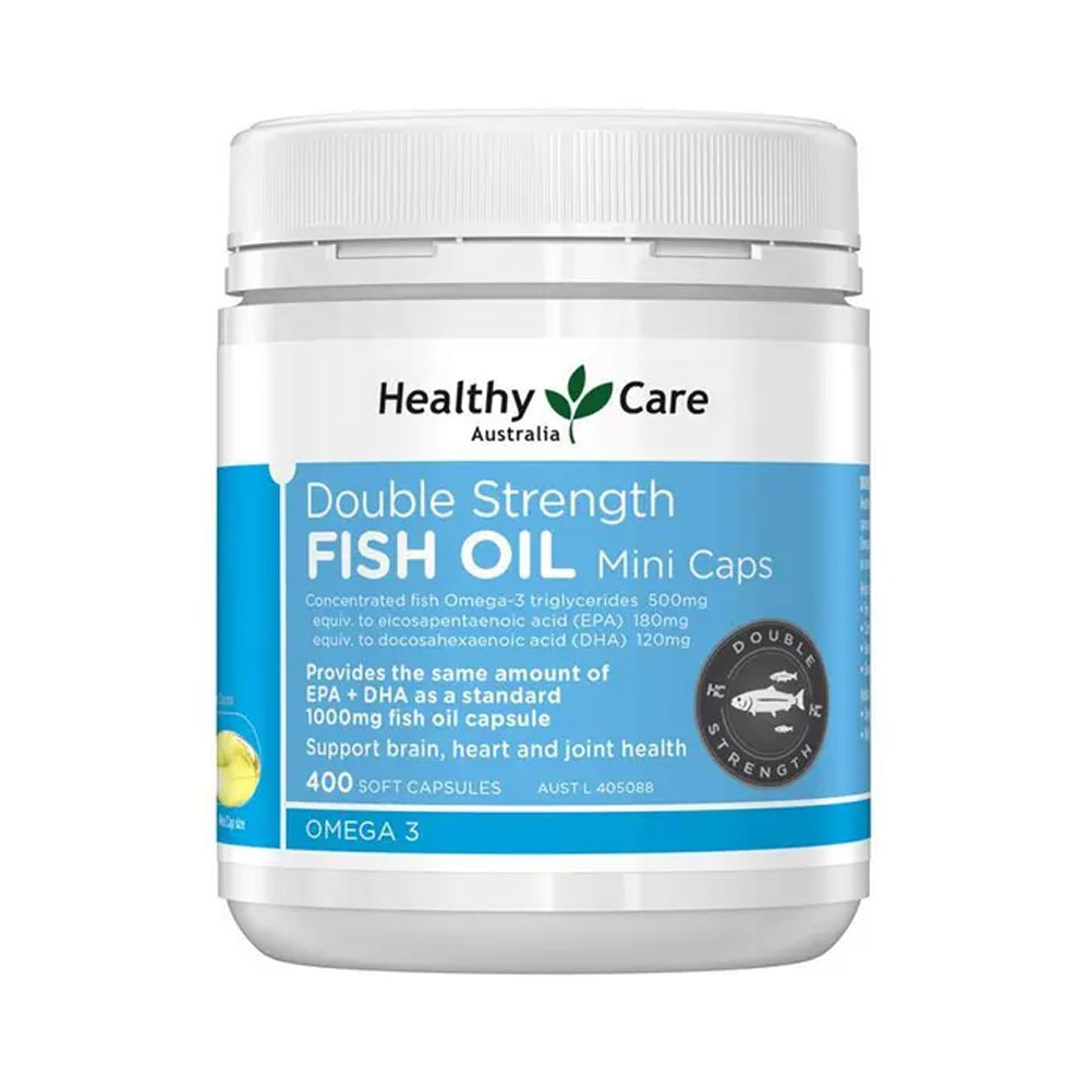 호주 헬씨케어 더블 스트렝스 피쉬 오일 미니 오메가-3 400캡슐
