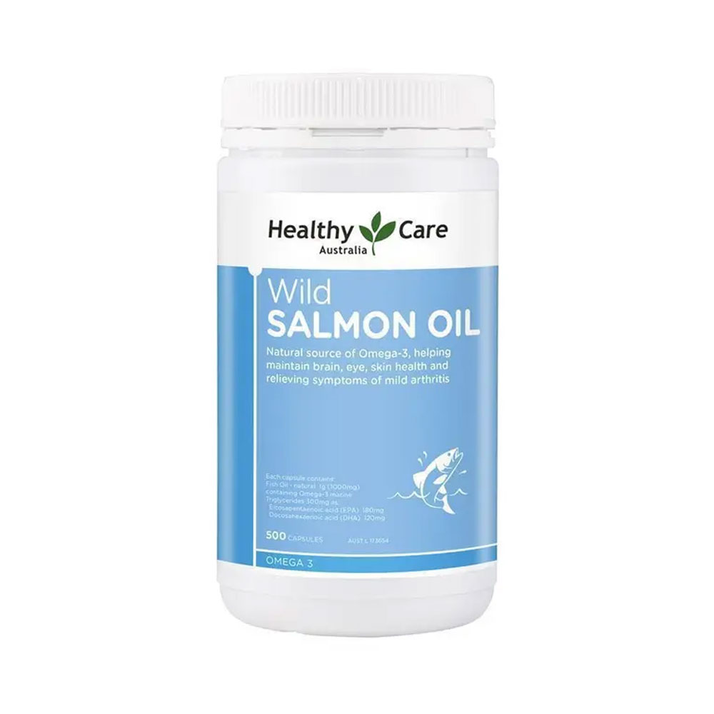 호주 헬씨케어 야생 연어 오일 1000mg 오메가-3 500캡슐