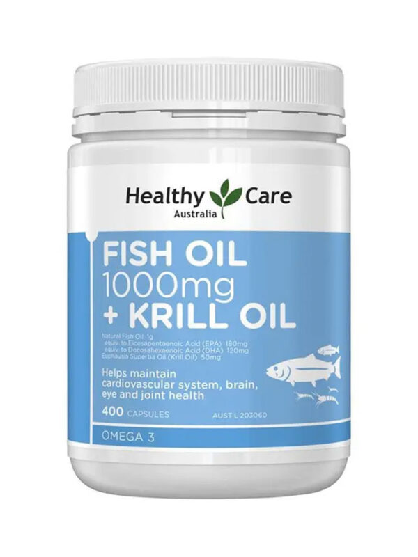 호주 헬씨케어 피쉬 오일 1000mg + 크릴 오메가-3 400캡슐
