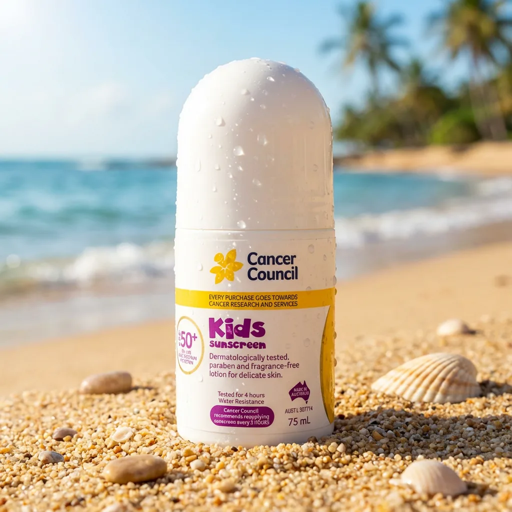 호주 캔서카운슬 SPF 50+ 키즈 롤온 선크림 75ml