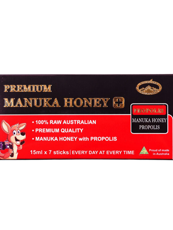 호주 네이쳐스탑 프리미엄 마누카꿀 플러스 프로폴리스 15ml 1박스(7개)